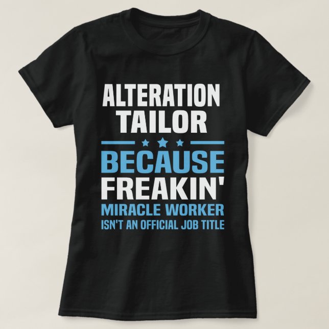 T-shirt Tailor de modification (Design devant)