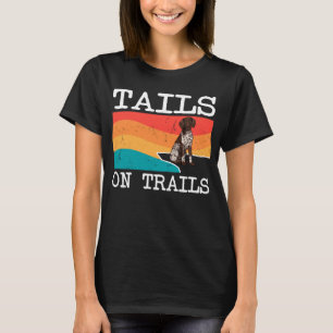 T-shirt Tails Sur Les Sentiers Allemand Pointer Pointer Ch