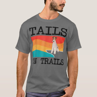 T-shirt Tails Sur Les Sentiers Fils Fox Terrier Chien Drôl
