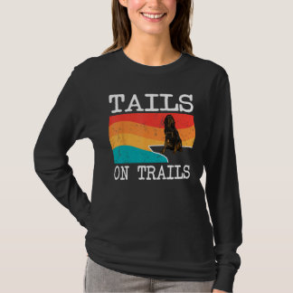 T-shirt Tails Sur Les Sentiers Gordon Setter Chien Drôle R
