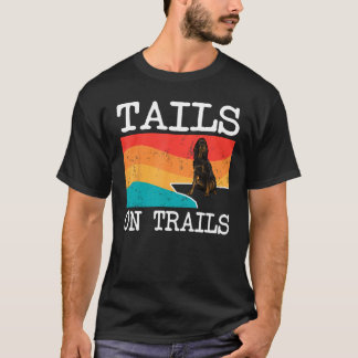 T-shirt Tails Sur Les Sentiers Gordon Setter Chien Drôle R
