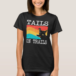 T-shirt Tails Sur Les Sentiers Gordon Setter Chig Randonné