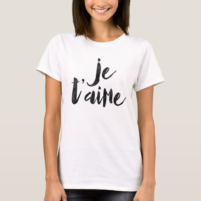 T-shirt T'aime de Je (Devant)