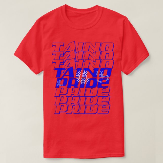 T-shirt Taino Pride cascade texte 2 (Design devant)