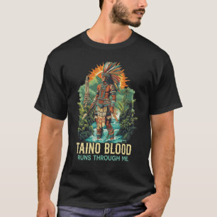 T-shirt Taino Warrior Porto Rico Hommes Autochtones Caraïb