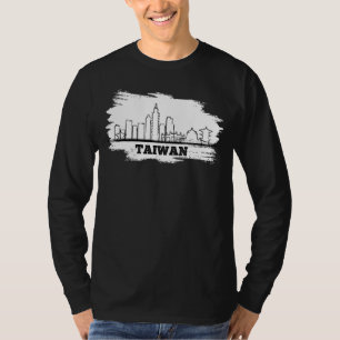 T-shirt Taipei Taïwan Skyline Support Pour Taïwan I Love T