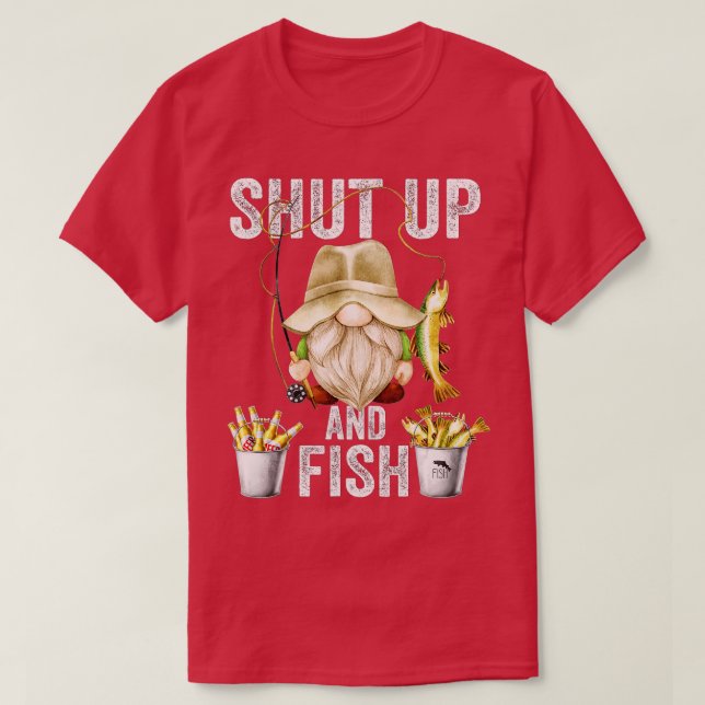 T-shirt Tais-Toi Et Gnome De Poisson Pour Hommes Grand-Pèr (Design devant)
