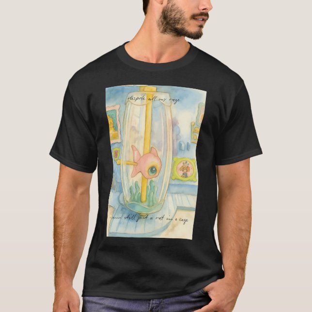 T-shirt Tais-toi et pêche (Devant)