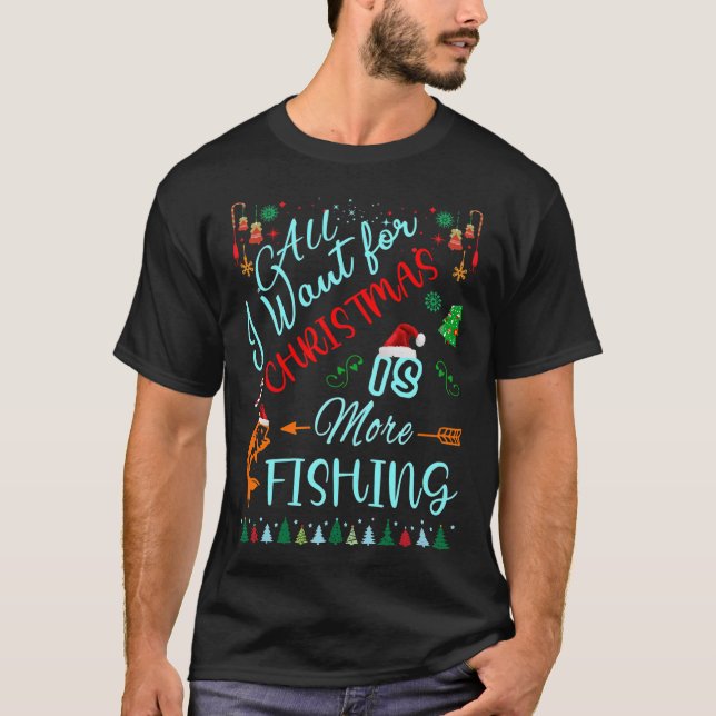 T-shirt Tais-toi et pêche (Devant)