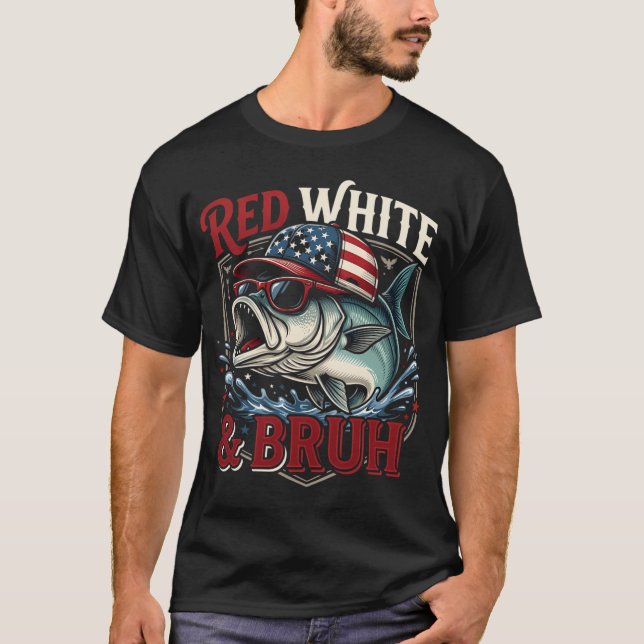 T-shirt Tais-toi et pêche ! (Devant)