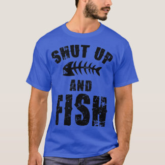 T-shirt Tais-toi et poisson sur le dos