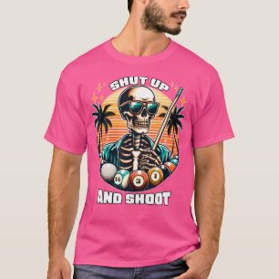 T-shirt Tais-Toi Et Tire Funny Billard 9 Ball Pool