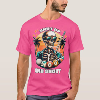 T-shirt Tais-Toi Et Tire Funny Billard 9 Ball Pool