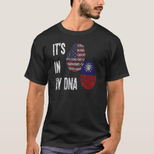 T-shirt Taïwan Drapeau Taïwanais Fier Amérique Empreinte A