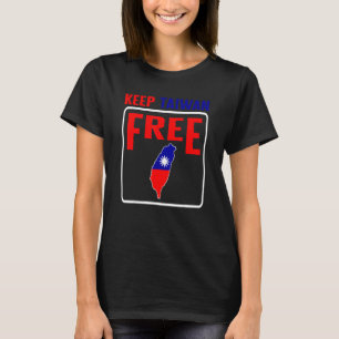 T-shirt Taïwan Garder Taïwan Free Carte Drapeau Support Ch