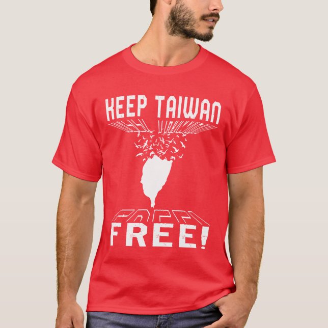 T-shirt Taïwan Keepaiwan Free Flying Birdsee amis (Devant)