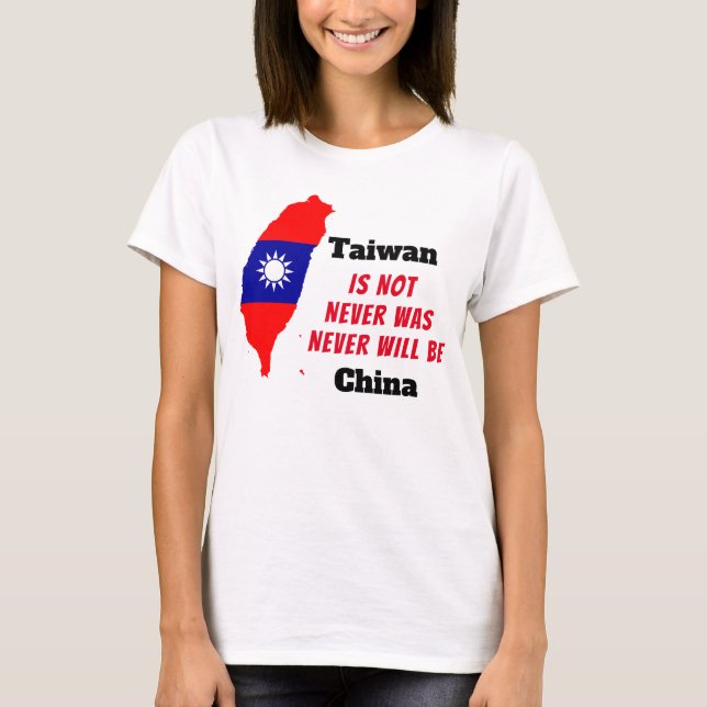 T-shirt Taïwan n'est pas la Chine (Devant)
