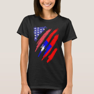T-shirt Taïwanais Patriot Américain Cultivé Coeur Drapeau