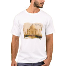 Taj Mahal Agra Inde Aquarelle Voyage