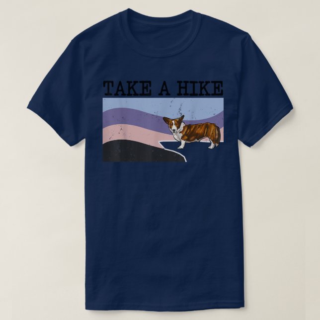 T-shirt Take A Hike Cardigan Welsh Corgi Funny Graphic Hik (Design devant)