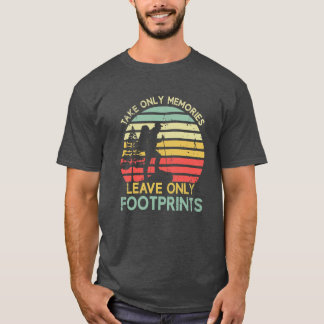 T-shirt Take Only Memories Leave Only Footprints Hiking Vi