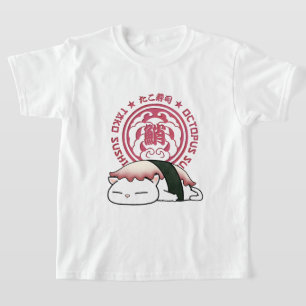 T-shirt Tako Octopus Sushi Cat