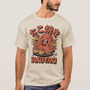 T-shirt Takoyaki Octopus - Cuisine de rue japonaise