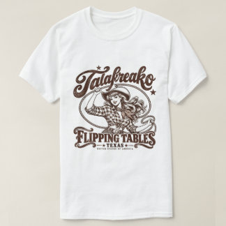 T-shirt Talafreako Cowgirl qui Renverse les Tables – Drôle