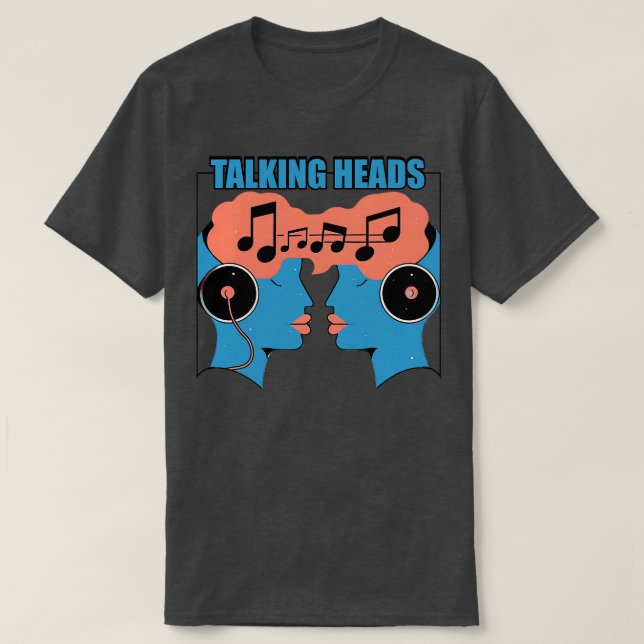 T-shirt Talking Heads Conception Vintage (Design devant)