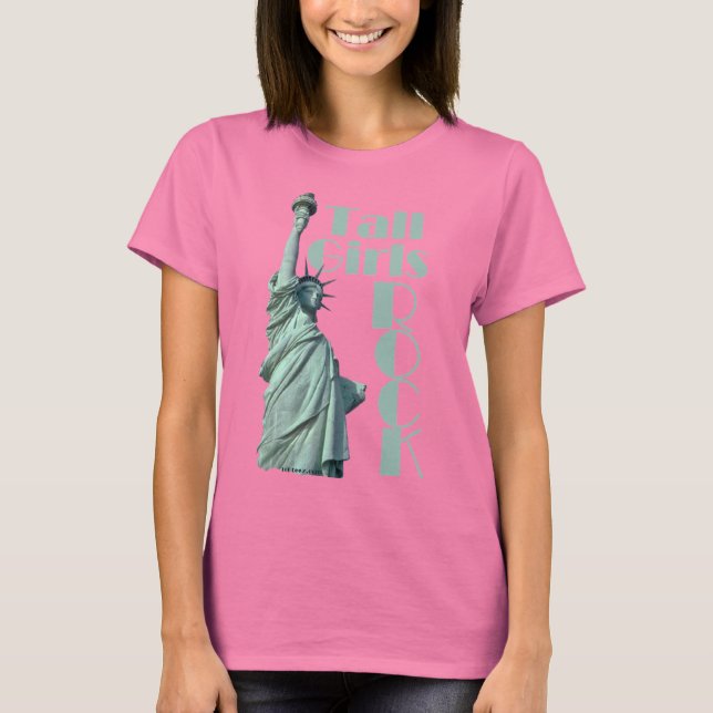 T-shirt Tall Girls ROCK (Dark) (Devant)