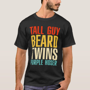 T-shirt Tall Guy Beard Twins Purple Hoser Parfait Dude