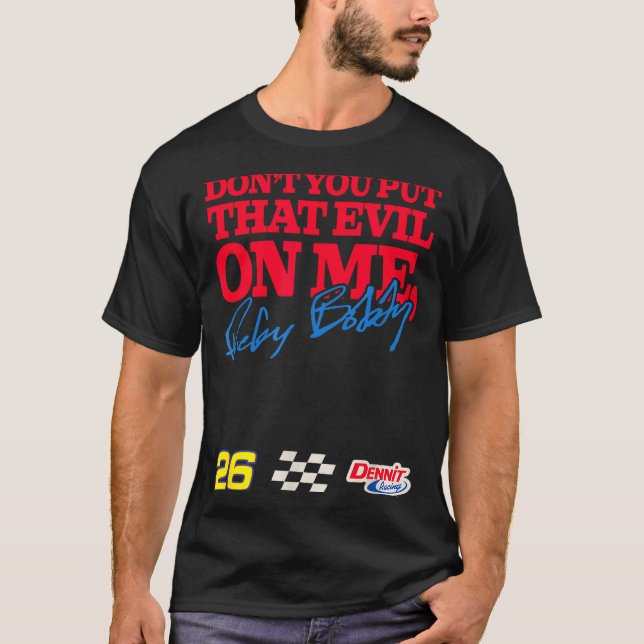 T-shirt Talladega Nights Don't Put That Evil On Me Funny M (Devant)