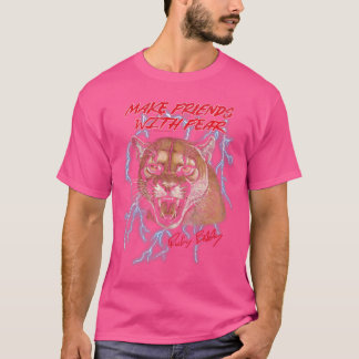 T-shirt Talladega Nights Make Friends with Fear Cougar Vin