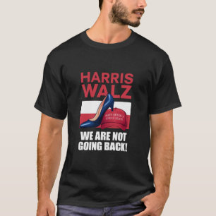 T-shirt Talons de Kamala Harris marchant sur un chapeau ro