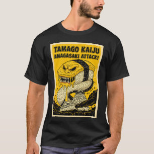 T-shirt Tamago Kaiju Amagasaki Attaque Monstre Sushi Rétro