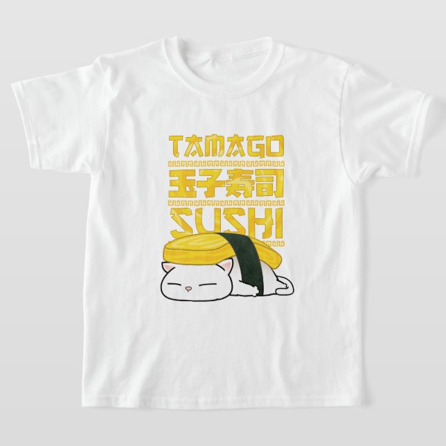 T-shirt Tamago Sushi Cat (Poser)