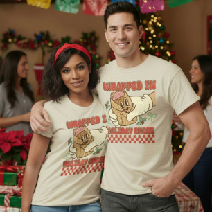 T-shirt Tamal de Noël mexicain enveloppé de joie festive