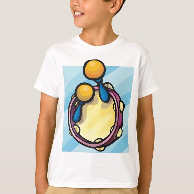 T-shirt Tamborine And Maraccas (Devant)