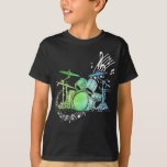 T-shirt Tambour Aquarelle Drummer Musicien Drummer<br><div class="desc">Ce drummer musicien drumsticks rock handhorns design montre l'aquarelle du batteur. Idéal pour les musiciens qui aiment jouer un kit de batterie ou un ensemble de batterie avec basse et tambour de traction dans un groupe sur scène en tant qu'amoureux de la musique dans les temps difficiles. La conception comprend...</div>