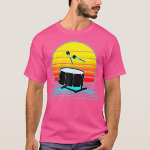 T-shirt Tambour basse Vintage rétro