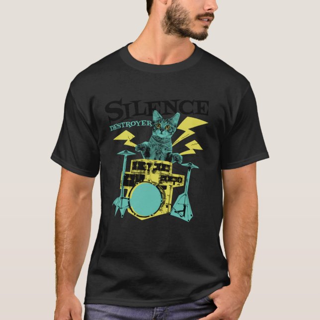 T-shirt Tambour de chat (Devant)