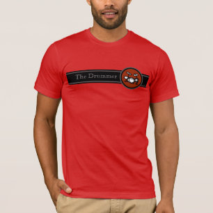 T-shirt tambour de style . musique