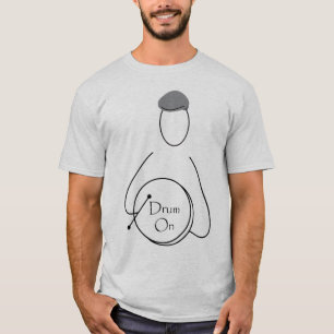 T-shirt Tambour sur schéma homme