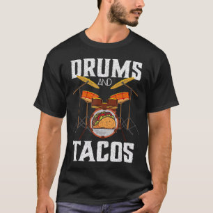 T-shirt Tambour Tacos Cinco De Mayo Musique Drummer T-shir