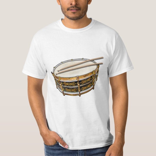 T-shirt Tambour vintage Snare (Devant)