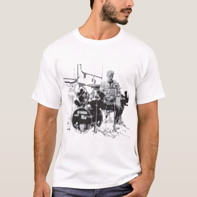 T-shirt tambours d'illustration (Devant)