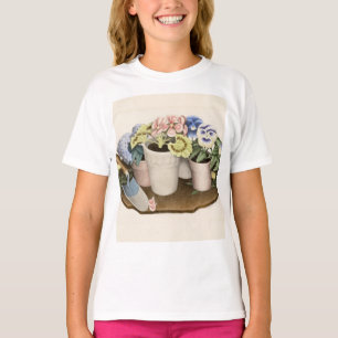 T-shirt Tame Flowers par Grant Wood