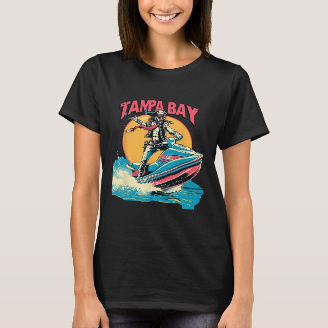 T-shirt Tampa Bay Pirate Florida Jetski Boating Funny Gasp (Devant)