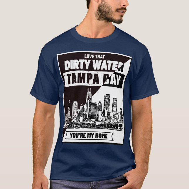 T-shirt Tampa Bay Vous êtes ma maison_B&WT-Shirt (Devant)