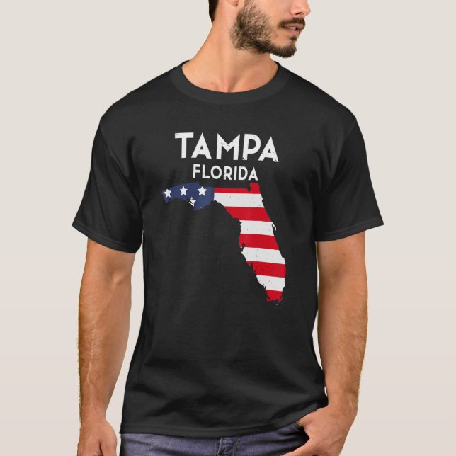 T-shirt Tampa Florida USA State America Travel Floridian (Devant)